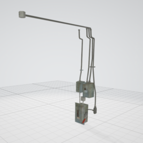 Bordslampa Curved Style 3d-modell