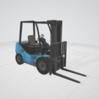 Blue Forklift