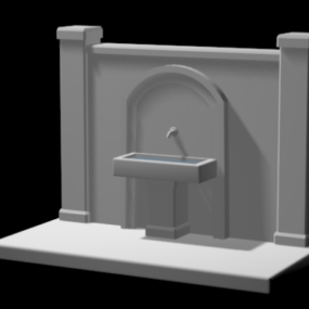 Vodní fontána 3D model