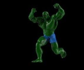 Model 3d Watak Kartun Hulk