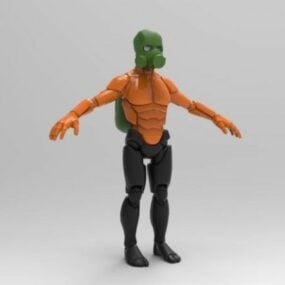Modelo 3D do Homem Cavaleiro Robô