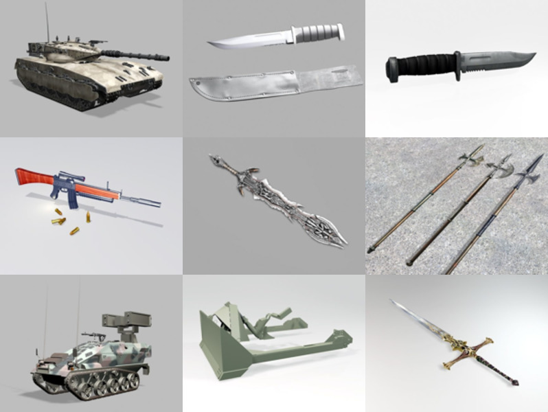 Top 10 3ds Max Válečné 3D modely pro návrh nejnovější 2022