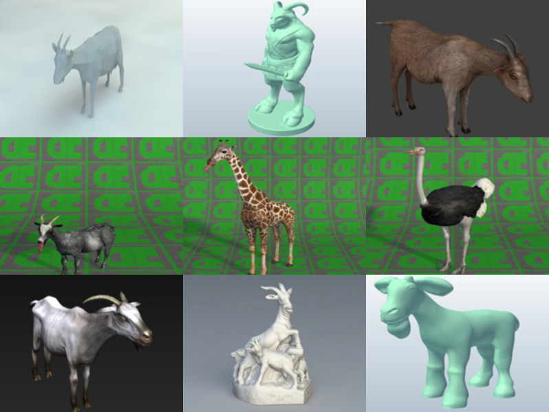Top 10 Obj Geit 3D-modeller nyeste 2022
