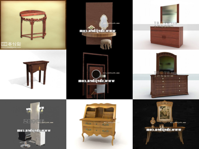 Top 11 3ds Max Dresser 3D Models for Design Newest 2022