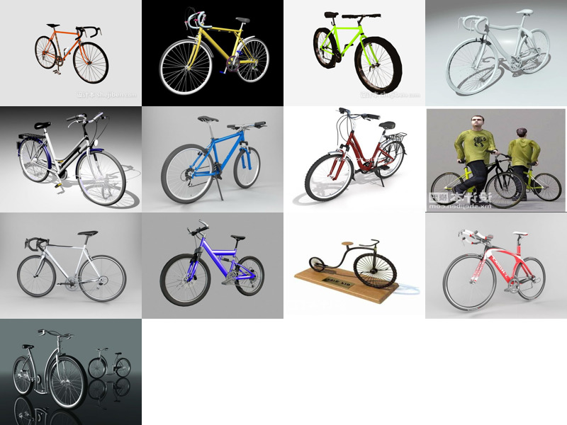 Топ-13 3ds Max 3D модели велосипедов для рендеринга Новинки 2022 года