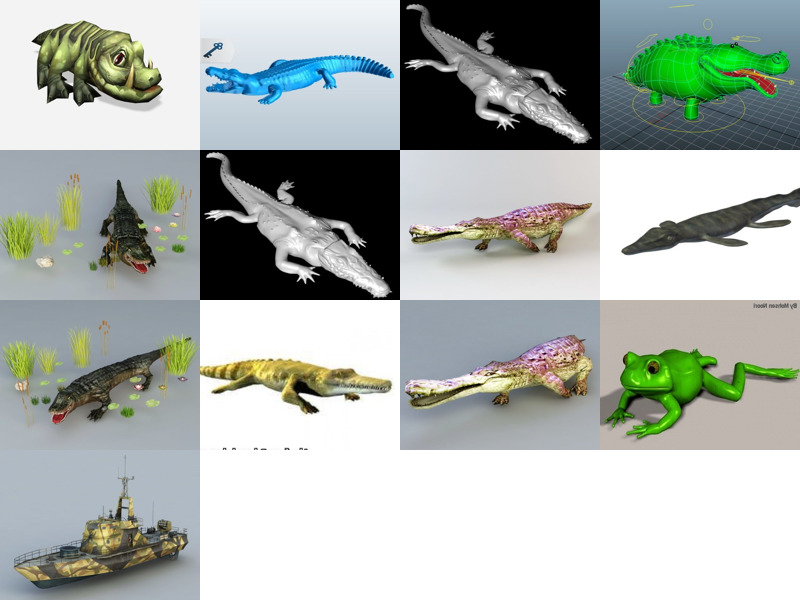 Кращі 13 Obj 3D-моделі Крокодила Останні новини 2022 року
