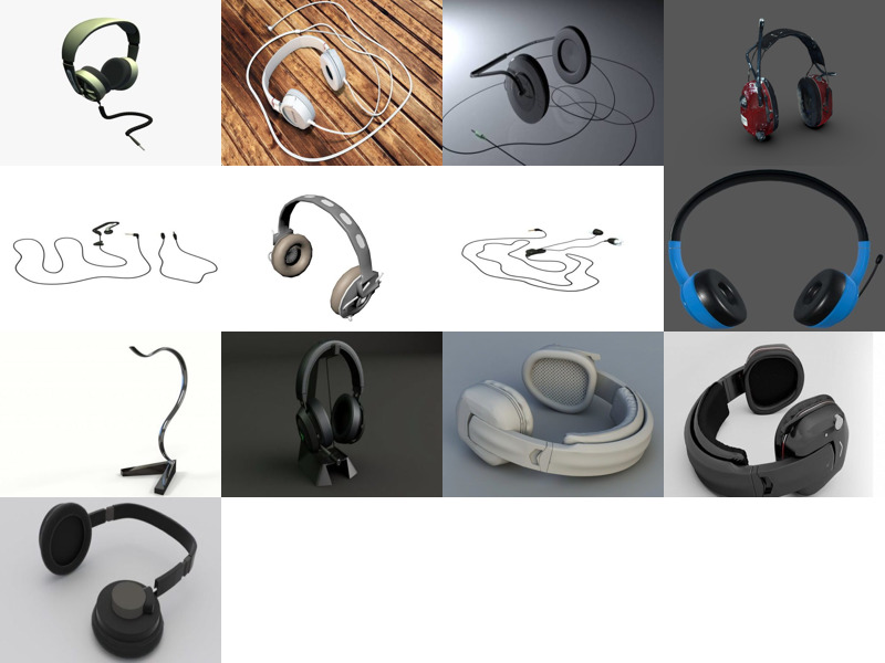 13 topo Obj Modelos 3D de fones de ouvido mais recentes 2022