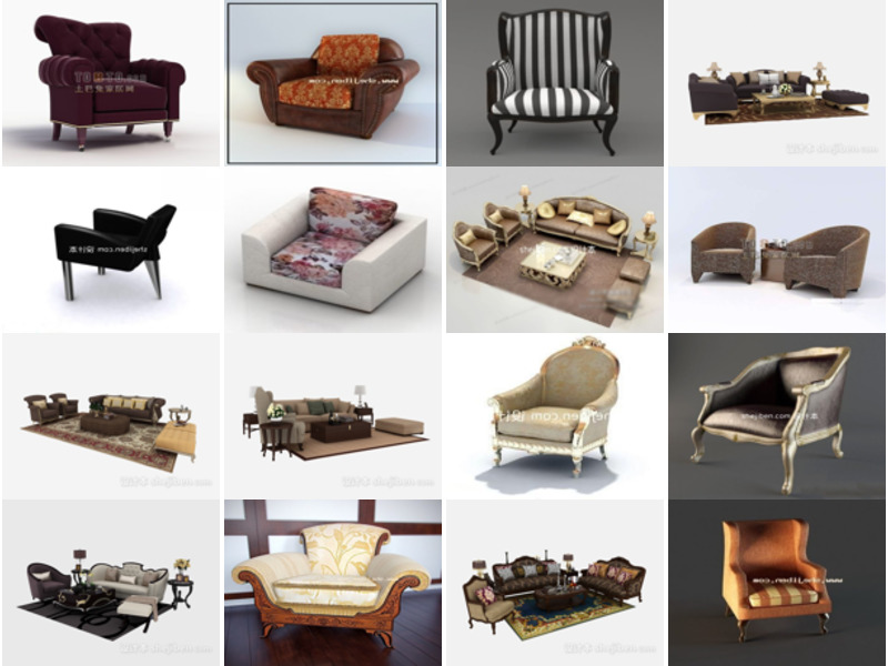 Top 16 Armchair 3D Models Resources Newest 2022