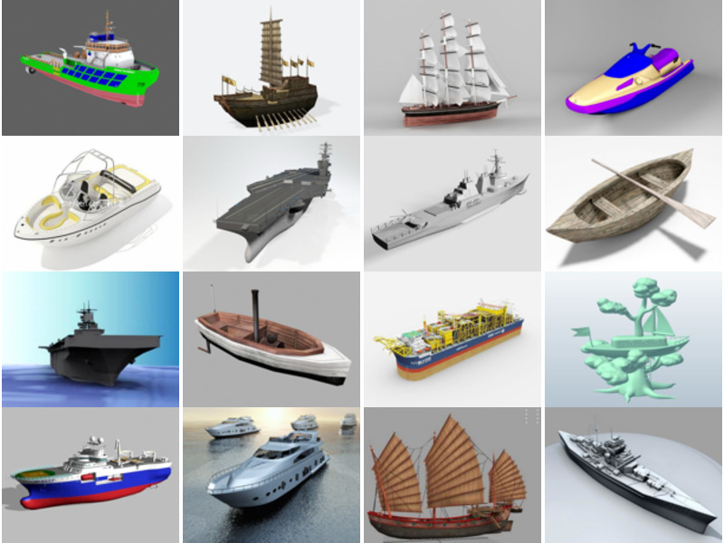 Top 16 des modèles 3D de navires les plus récents 2022