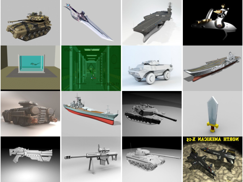 Top 17 des ressources de modèles 3D d'armes les plus récentes 2022