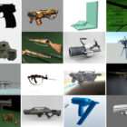 Top 18 modeli pistoletów 3D Zasoby Najnowsze 2022
