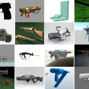 Top 18 des ressources de modèles 3D d'armes à feu les plus récentes 2022