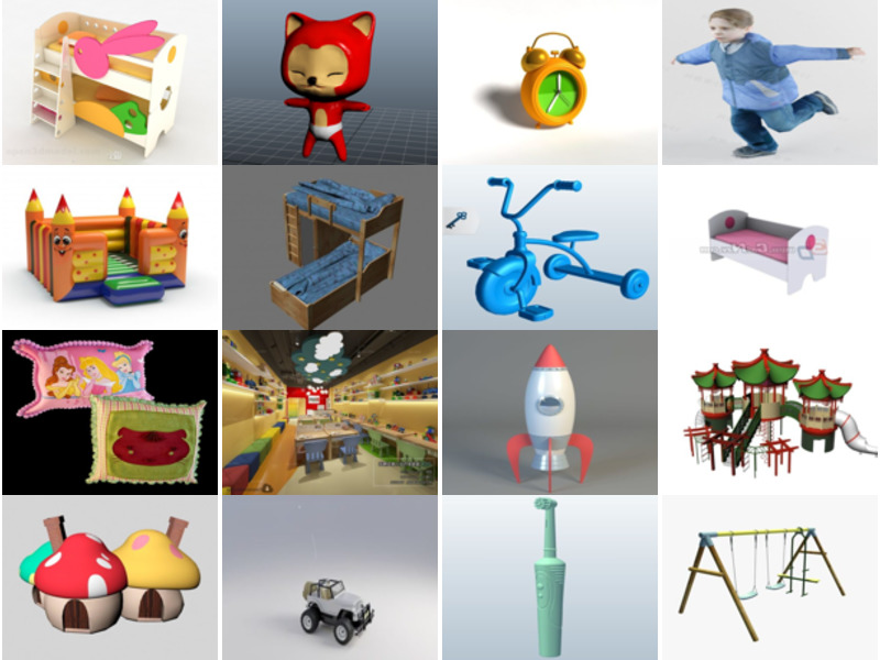 Top 18 børne-3D-modeller mest populære 2022