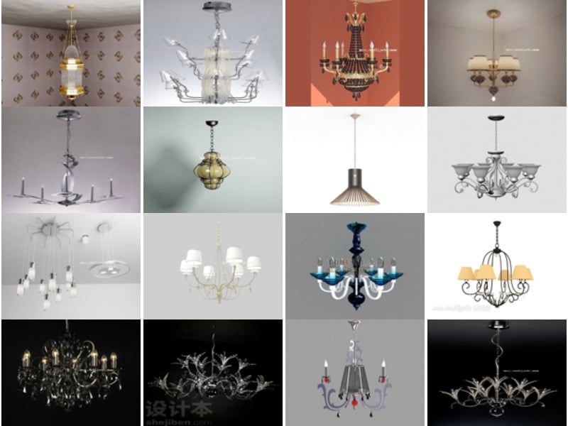 I 19 migliori modelli 3D di lampadari più recenti 2022