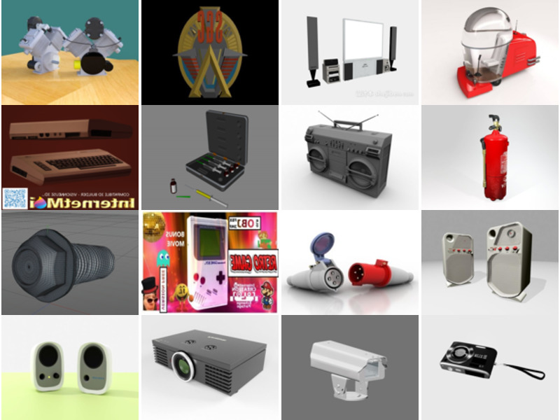 Top 19 Electronic 3D Models Newest 2022
