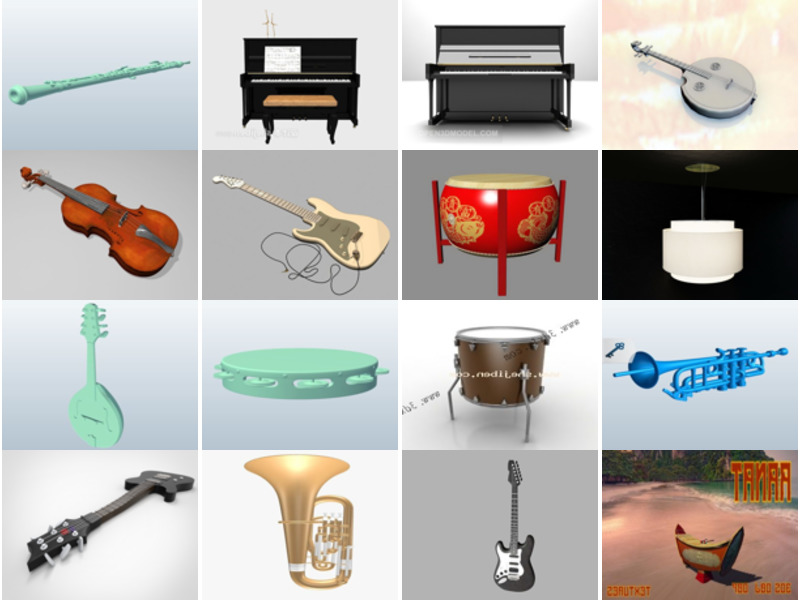 Los 19 mejores modelos 3D de instrumentos para renderizar Más reciente 2022