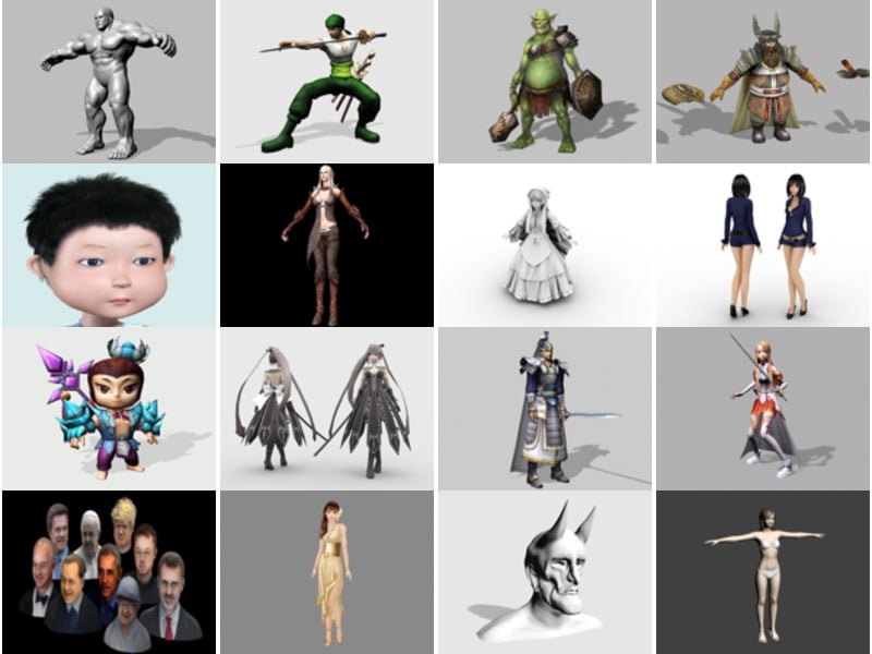Los 19 mejores modelos de personas en 3D gratis Lo más nuevo de 2022