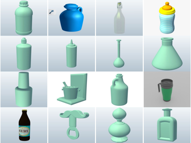 Top 19 Obj Bottle 3D Models for Free Latest 2022