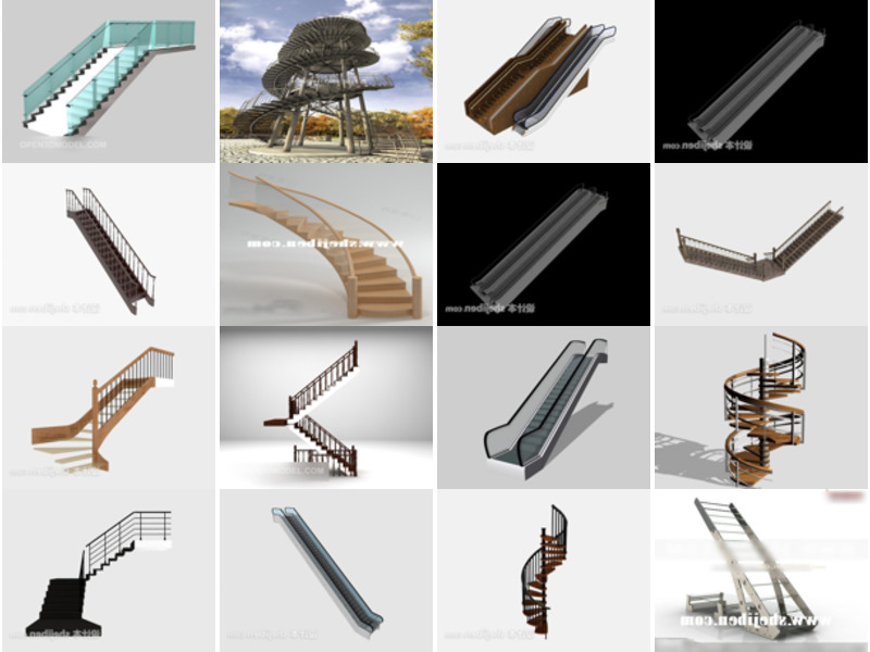 Top 20 3ds Max Des modèles 3D d'escaliers Le plus récent 2022