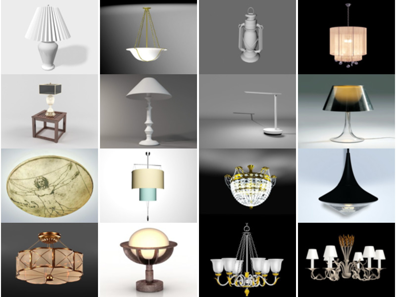 Top 20 Lamp 3D Models for Rendering Newest 2022