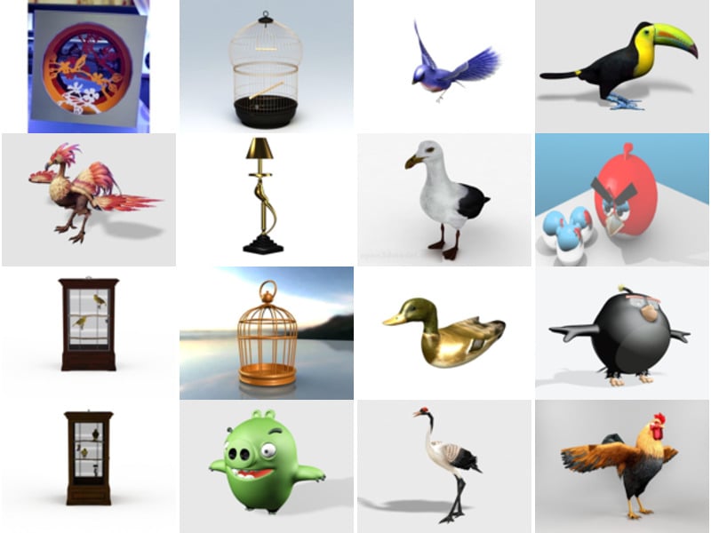 Top 21 Birds 3D Models Latest 2022