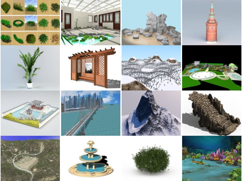 Top 21 Landscape 3D Models Resources Most Popular 2022