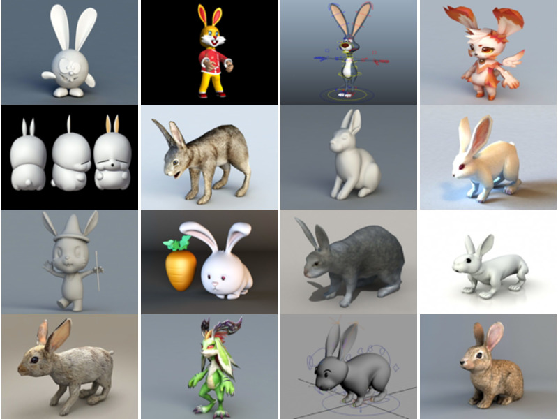 21 самая просматриваемая 3D-модель кролика в 2022 году