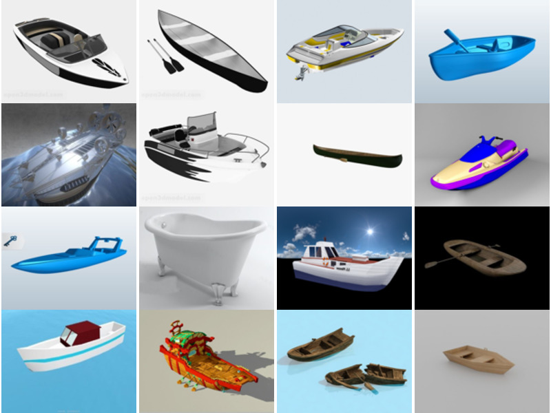 Top 22 Boat 3D Models Newest 2022