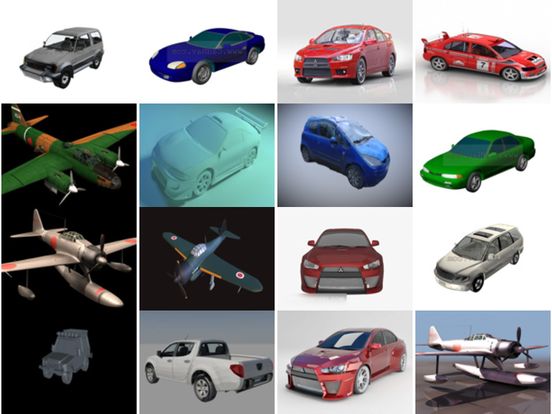 Top 22 Mitsubishi Vehicle 3D Models Newest 2022