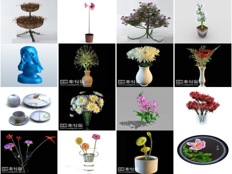 Top 24 Flower 3D Models Latest 2022