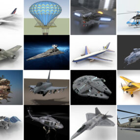 Top 26 3D-modellen van vliegtuigen die het meest worden bekeken in 2022