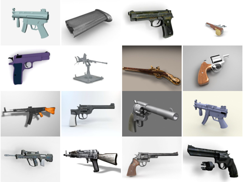 Top 26 modeli broni palnej 3D Ostatnie 2022