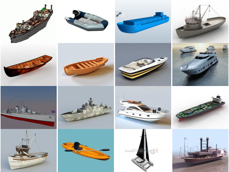 Top 26 Boat 3D Models Most Popular 2022