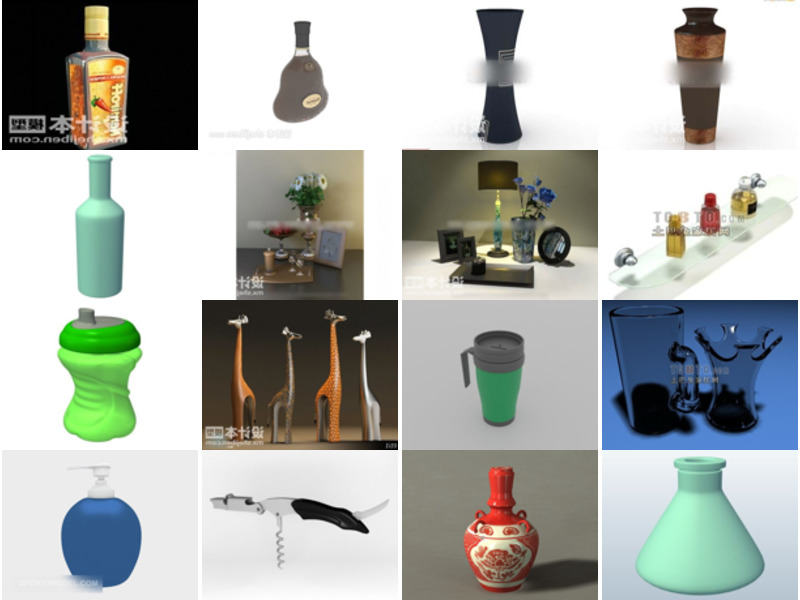 Top 27 Bottle 3D Models for Free Most Recent 2022