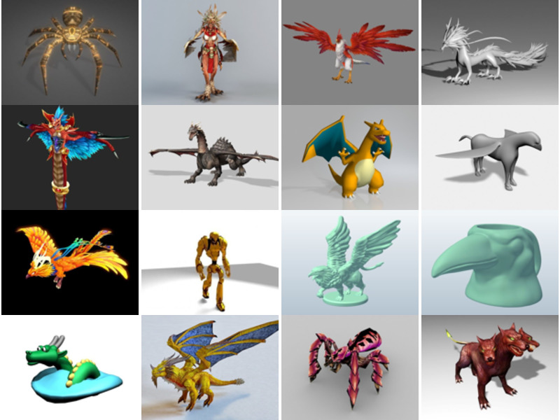 Top 27 des modèles 3D de créatures les plus récents 2022