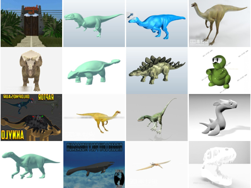 Top 27 Dinosaur 3D Models Newest 2022