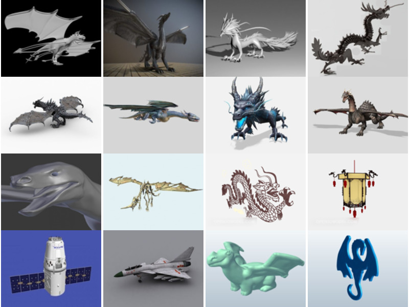 Top 28 Dragon 3D Models Latest 2022