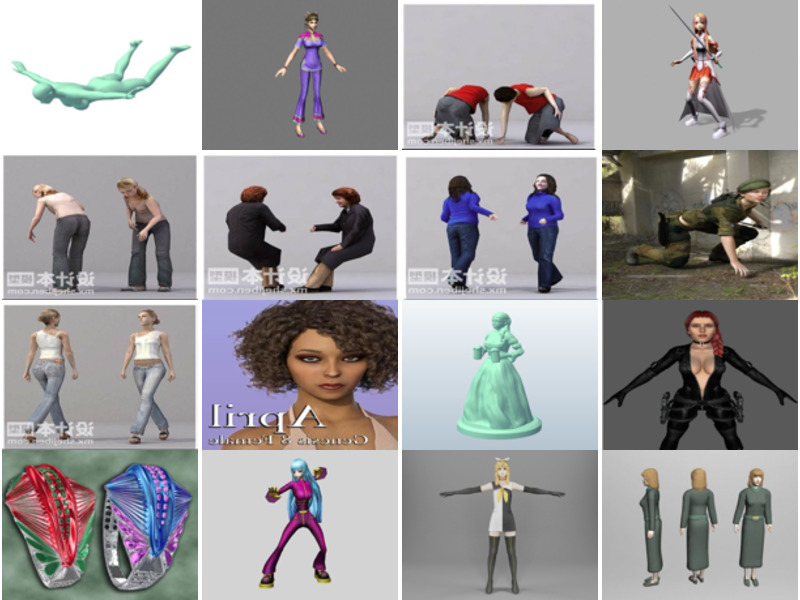 Top 28 des modèles 3D féminins pour le rendu 2022