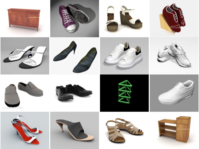 Top 28 Shoes 3D Models Newest 2022