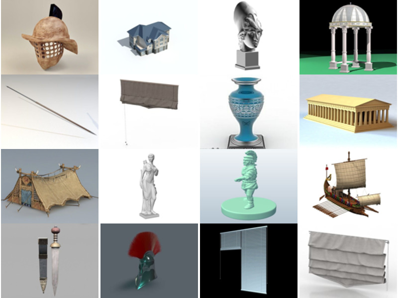 Die 28 meistgesehenen römischen 3D-Modelle für Design 2022