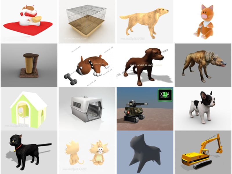 Top 30 des derniers modèles 3D d'animaux de compagnie 2022