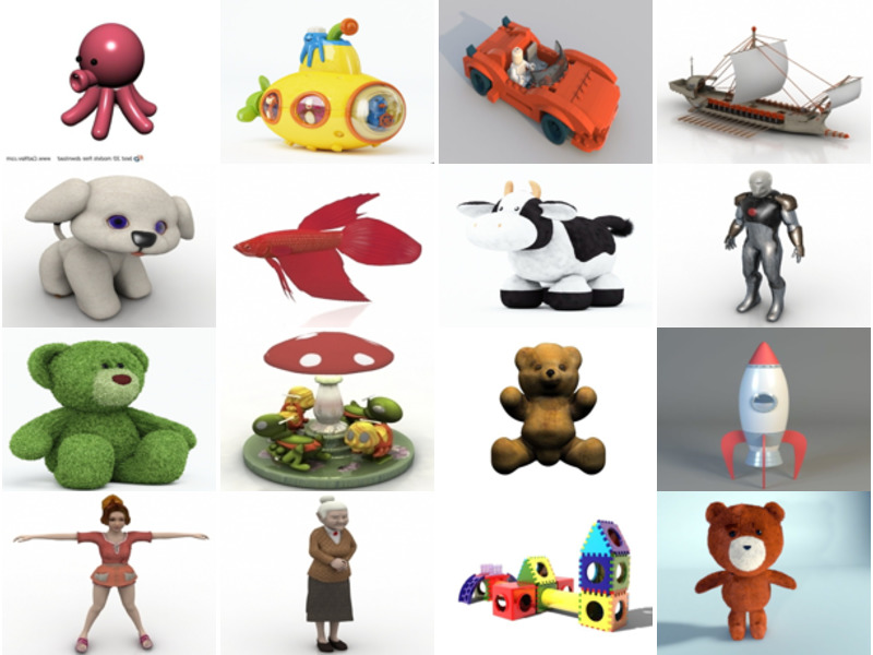 Die 33 meistgesehenen 3D-Spielzeugmodelle 2022