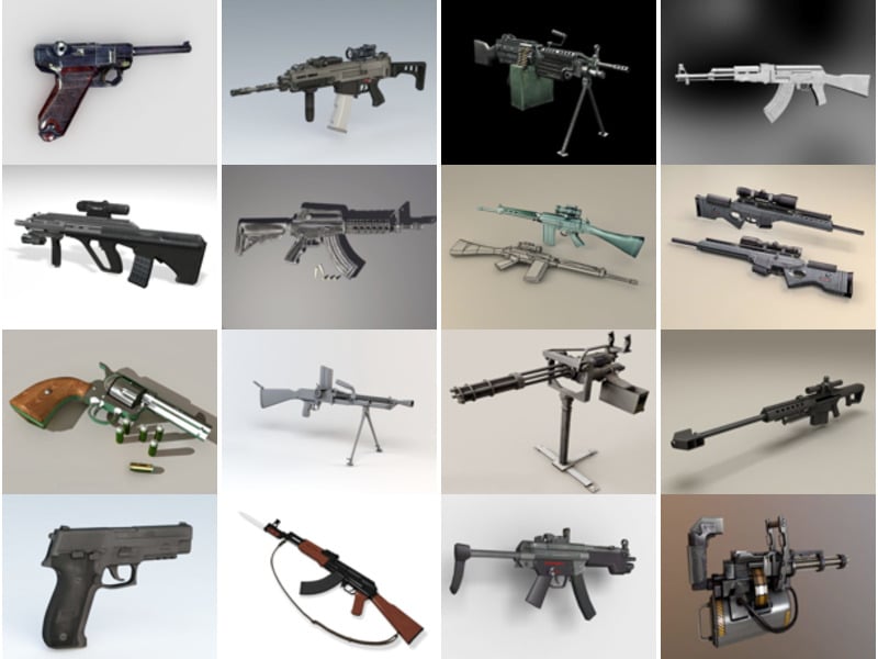 Top 33 Firearm 3D Models Resources Most Popular 2022