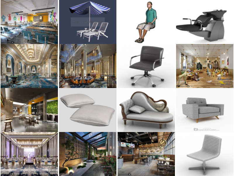 Die 34 meistgesehenen 3D-Modelle von Stühlen für Design 2022