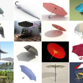Top 34 deštníkových 3D modelů nejoblíbenějších v roce 2022