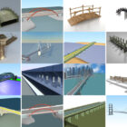 Top 35 gratis Bridge 3D-modellen Meest populaire 2022