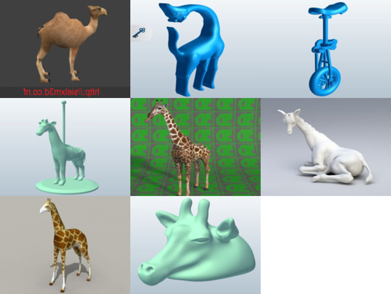 Top 8 Obj Modele żyrafy 3D do renderowania najnowszego 2022
