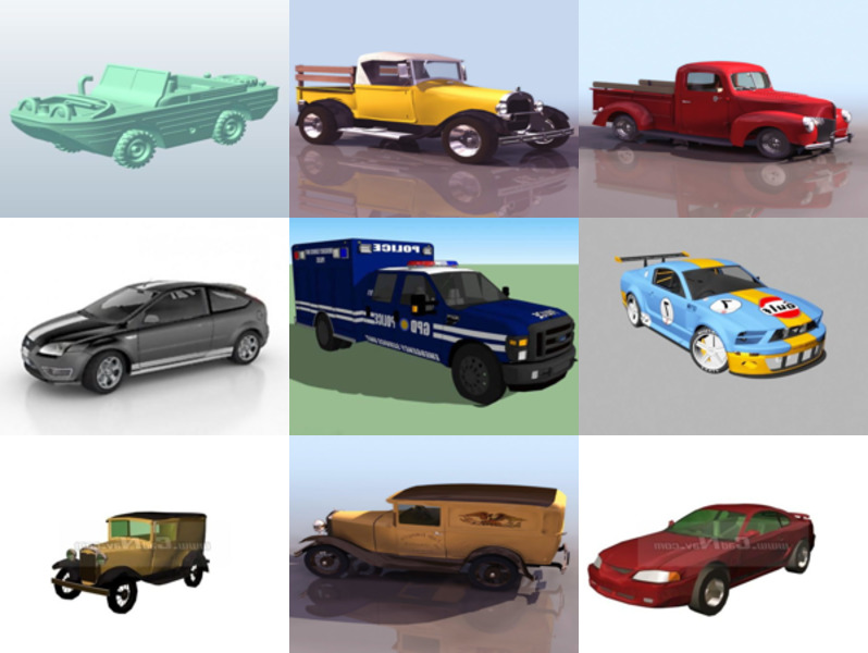 Os 9 principais recursos de modelos 3D de carros da Ford mais recentes de 2022
