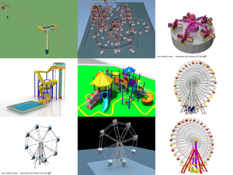 Topp 10 nöjespark 3D-modeller senaste 2022