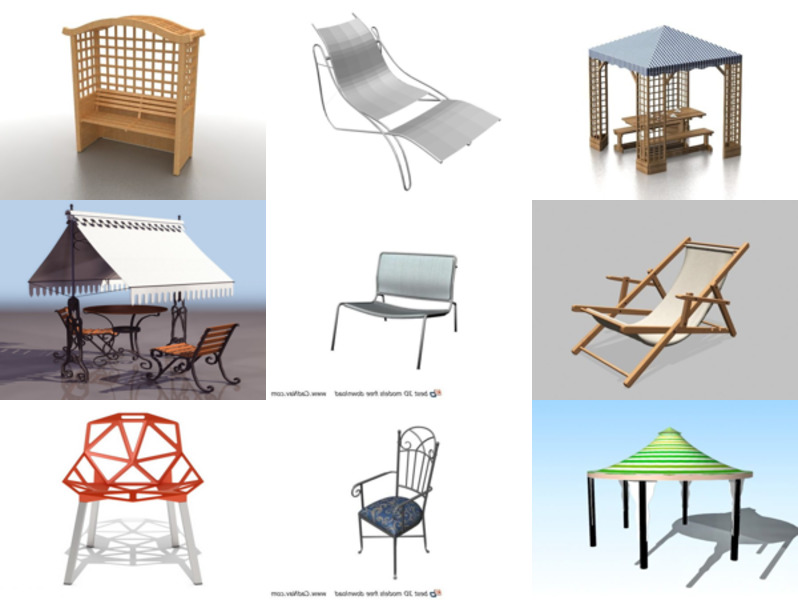 Top 10 Garden Furniture 3D Models Latest 2022